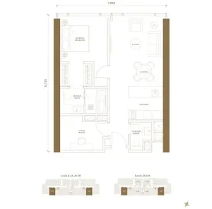 Pavilion Damansara Heights - Regent Suites - Floor Plan - 1 Bedroom - TYPE A4