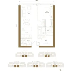Pavilion Damansara Heights - Regent Suites - Floor Plan - 1 Bedroom - TYPE A5