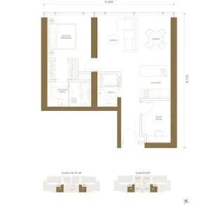 Pavilion Damansara Heights - Regent Suites - Floor Plan - 1 Bedroom - TYPE A6