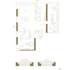 Pavilion Damansara Heights - Regent Suites - Floor Plan - 3 Bedroom - TYPE C2